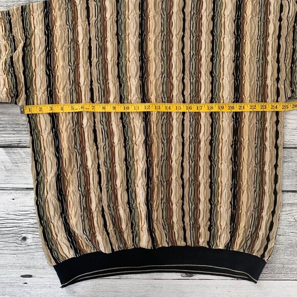 Vintage 90s Tundra 3D Knit Crewneck Grandpa Dad Sweater - Picture 10 of 12